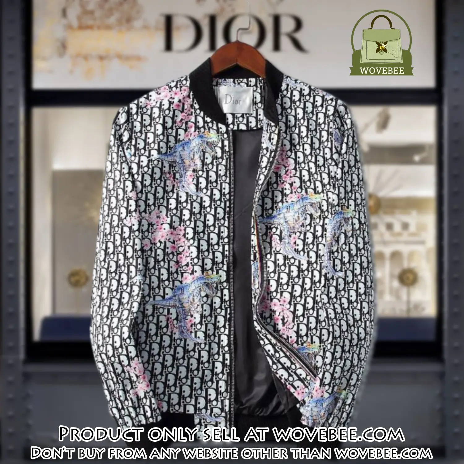 Dior luxury brand varsity zipper jacket vst1030 wvb1314195